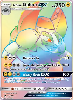 Alolan Golem GX
