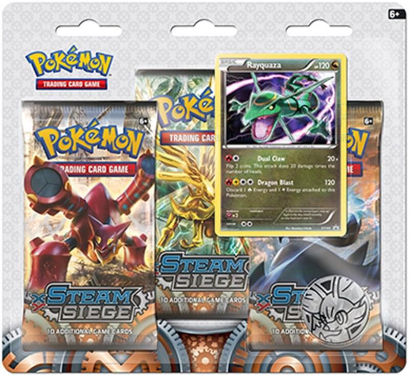 Steam Siege: Rayquaza 3-Pack Blister