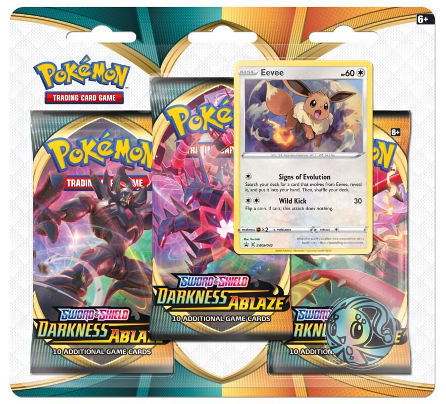 Darkness Ablaze: Eevee 3-Pack Blister