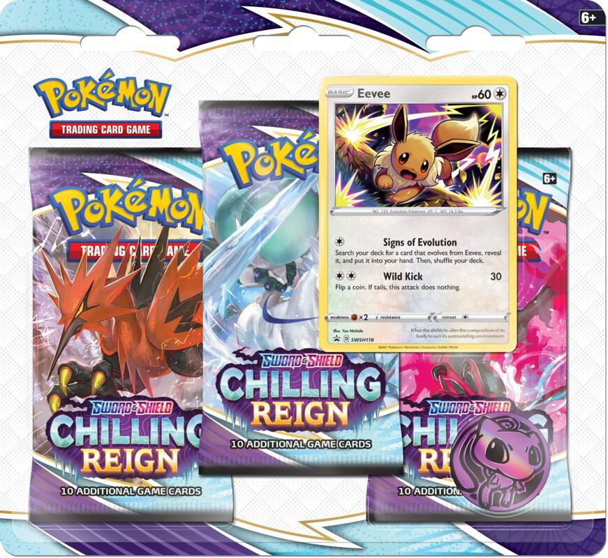 Chilling Reign: Eevee 3-Pack Blister