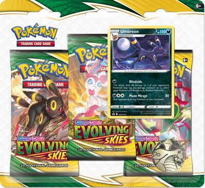 Evolving Skies: Umbreon 3-Pack Blister