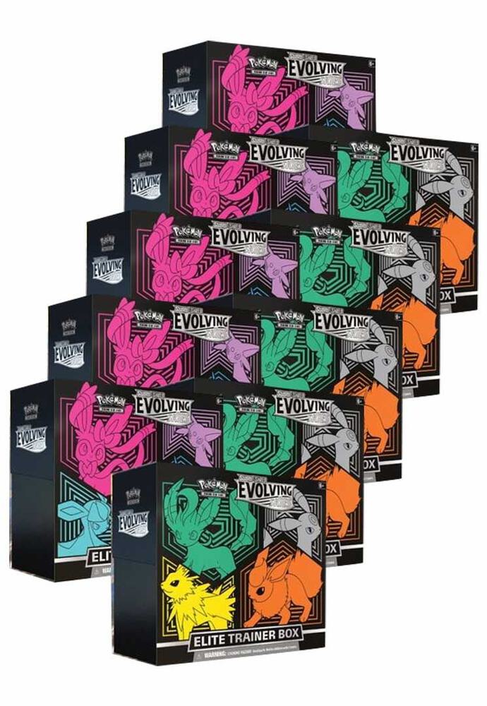 Evolving Skies 10 Elite Trainer Box Case