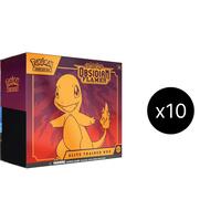 Obsidian Flames 10 Elite Trainer Box Case