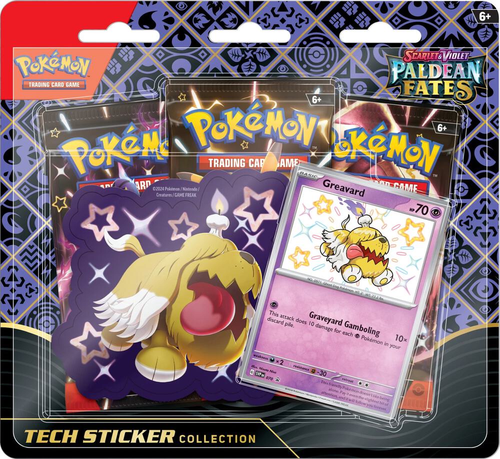 Paldean Fates: Greavard Tech Sticker Collection
