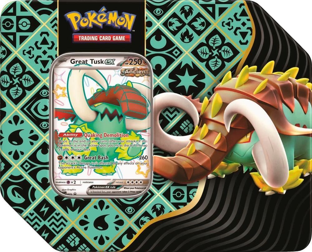 Paldean Fates: Great Tusk ex Tin