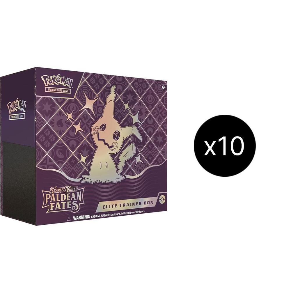 Paldean Fates 10 Elite Trainer Box Case
