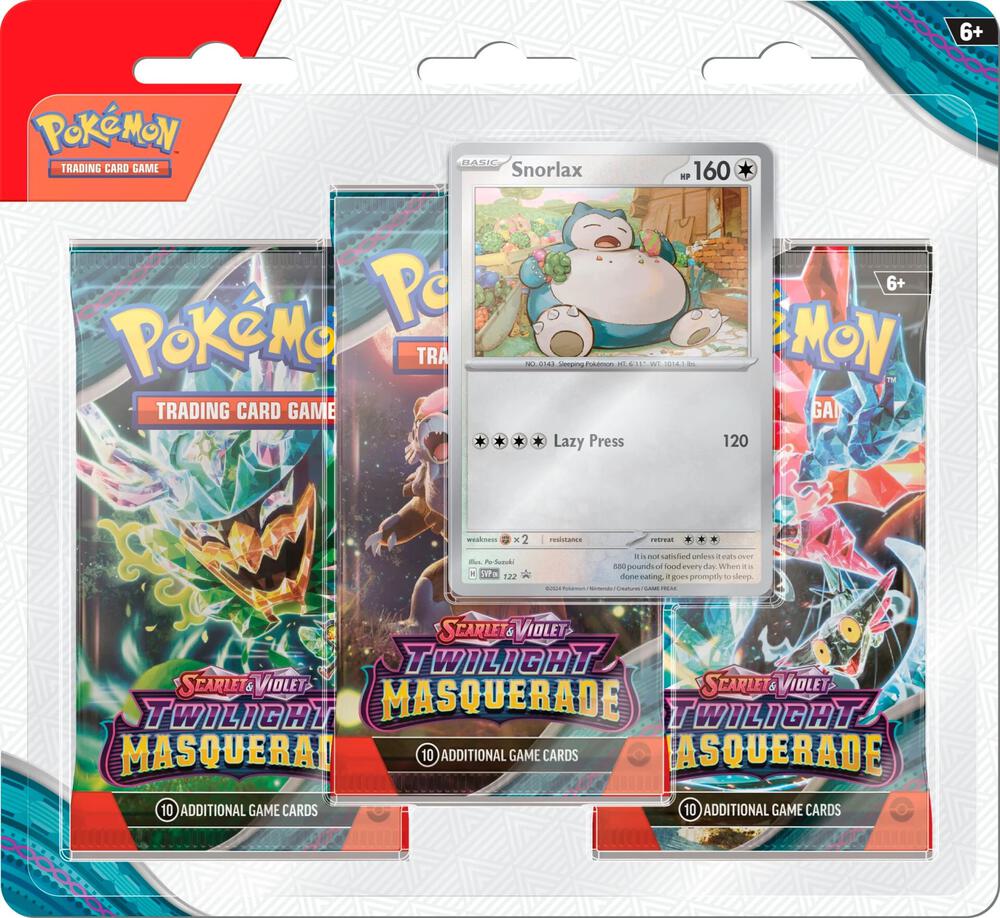 Twilight Masquerade: Snorlax 3-Pack Blister