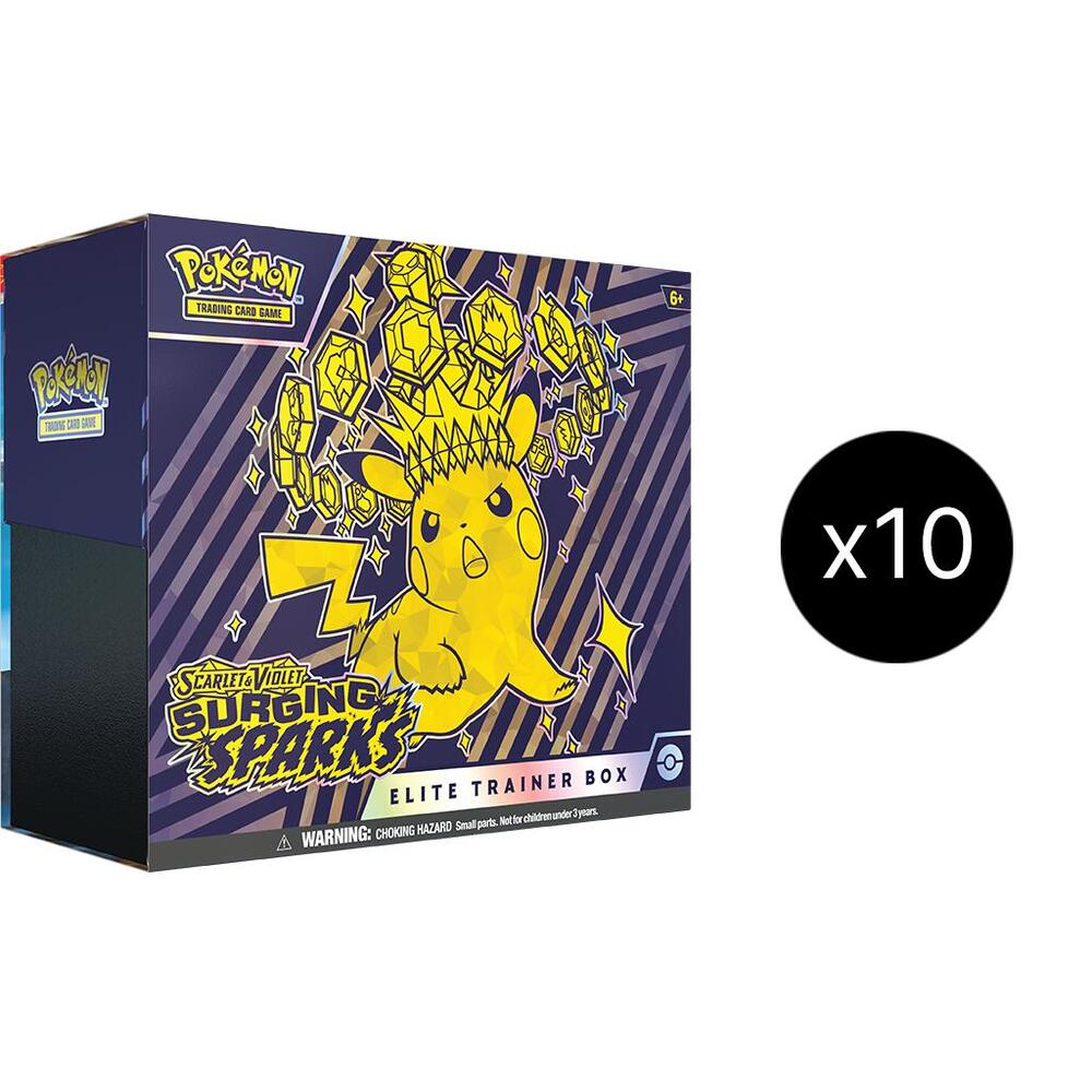 Surging Sparks 10 Elite Trainer Box Case