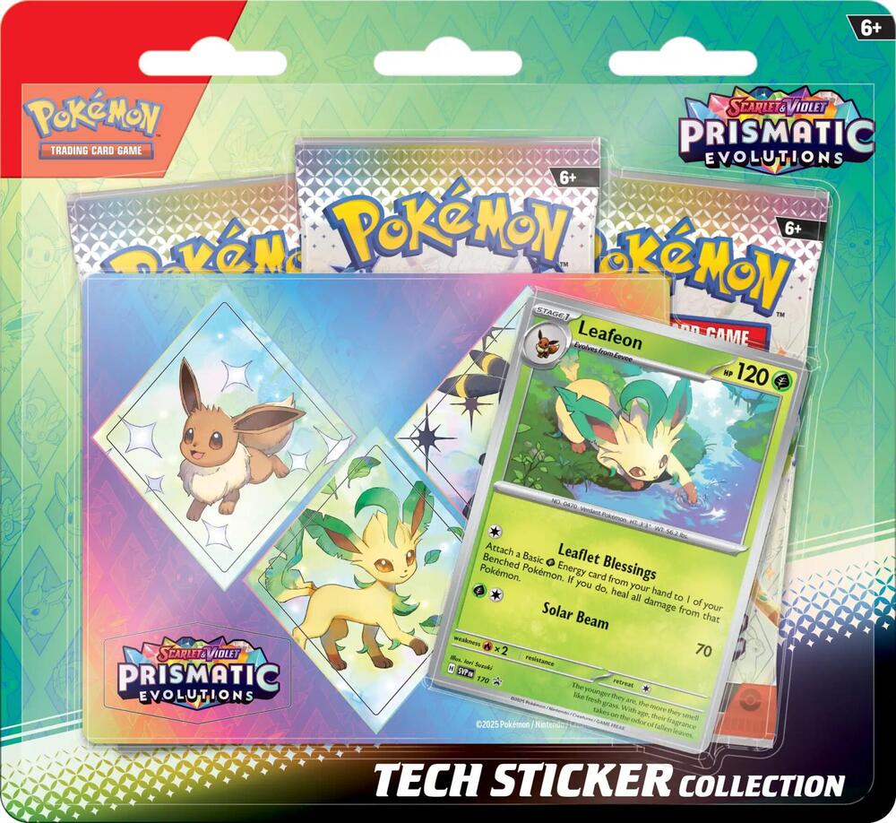 Prismatic Evolutions: Leafeon Tech Sticker Collection
