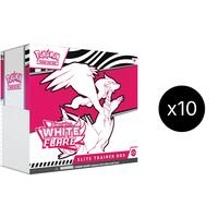 White Flare 10 Elite Trainer Box Case