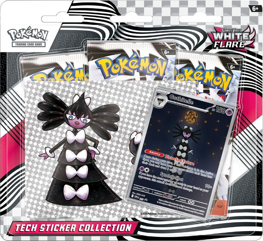 White Flare: Tech Sticker Collection Display