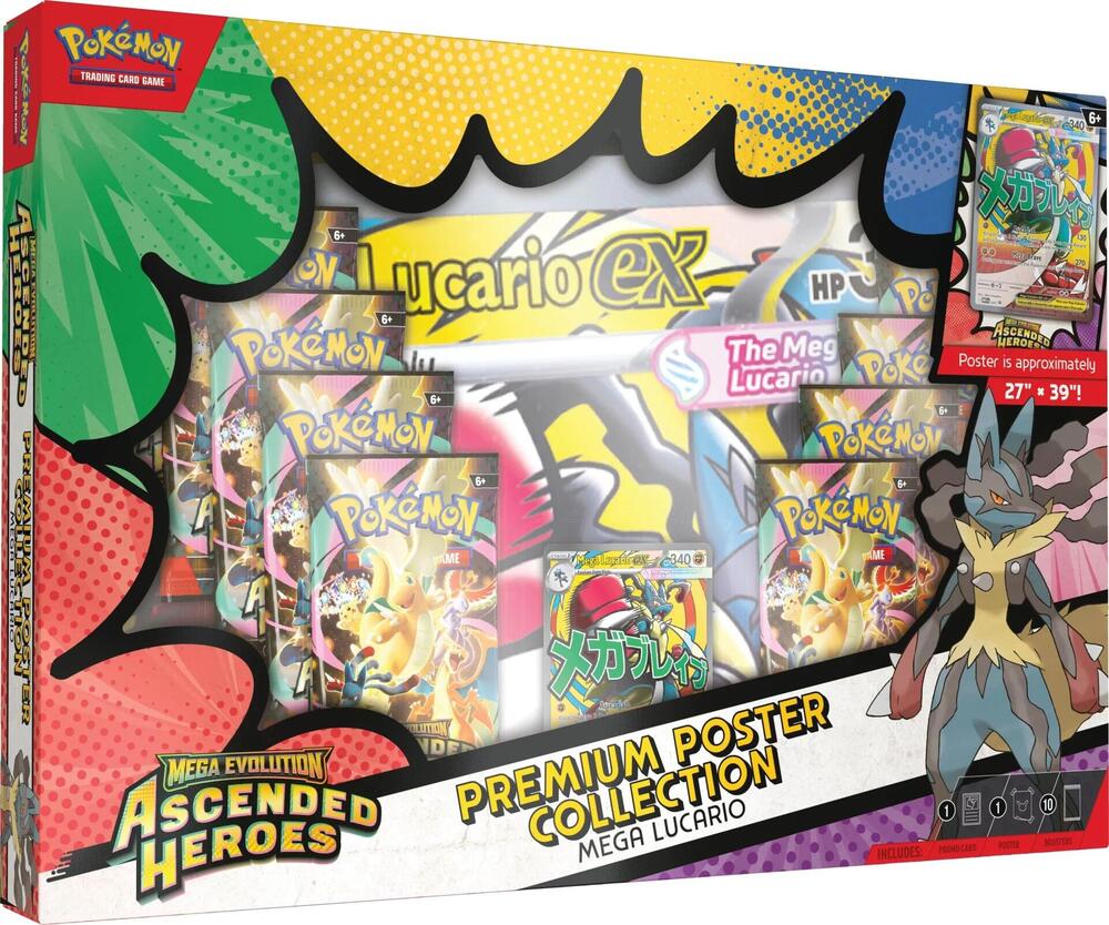 Ascended Heroes: Mega Lucario Premium Poster Collection