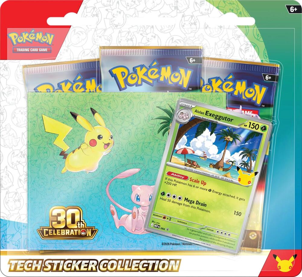 30th Celebration: Alolan Exeggutor Tech Sticker Collection