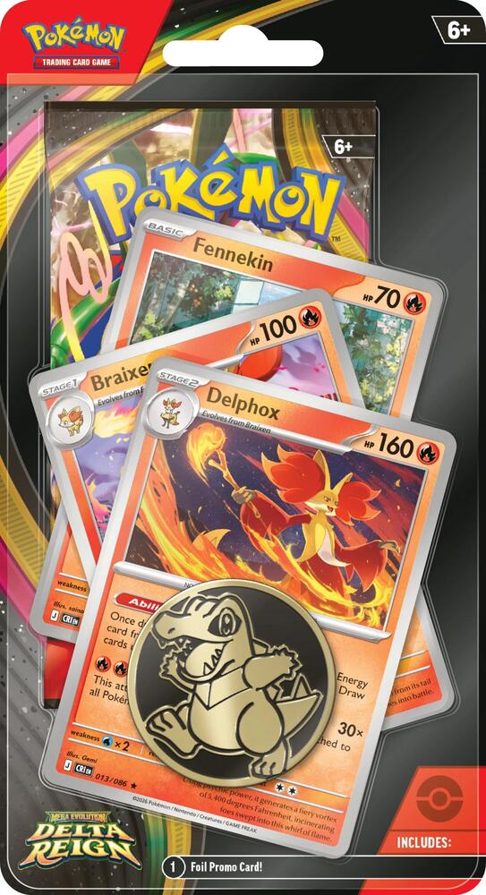 Delta Reign: Delphox Premium Checklane Blister